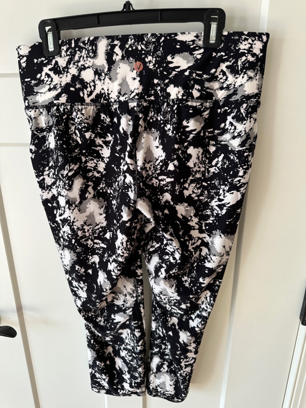 Livi Active Black & White Marble Print High-Waist Leggings - Picture 3 of 3